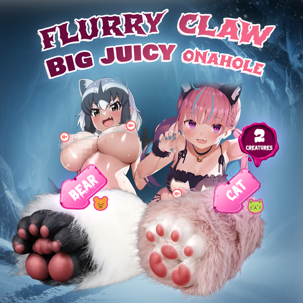 ADP Furry Claw Bear & Cat Monster Onaholes | OH-MO-068