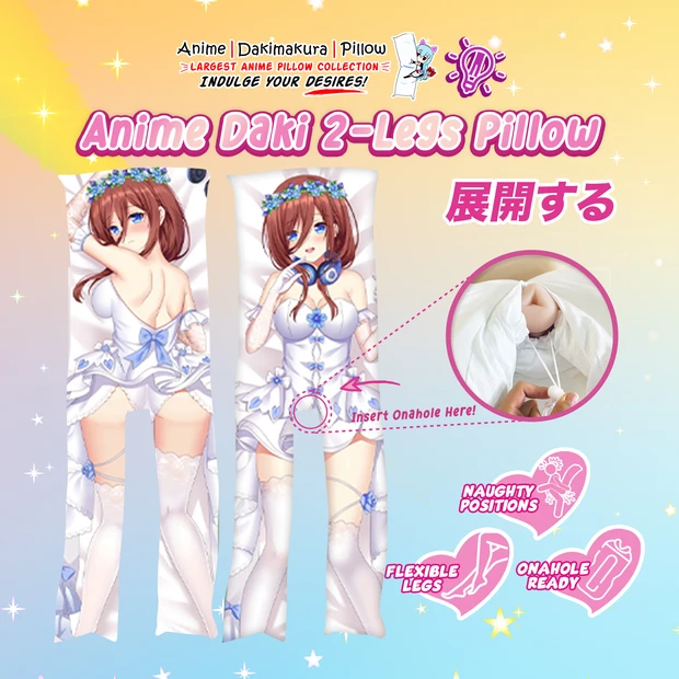 ADP The Quintessential Quintuplets -Nakano Miku-Nakano Nino 2-Legs Pillow Waifu | ADP-TL-80711