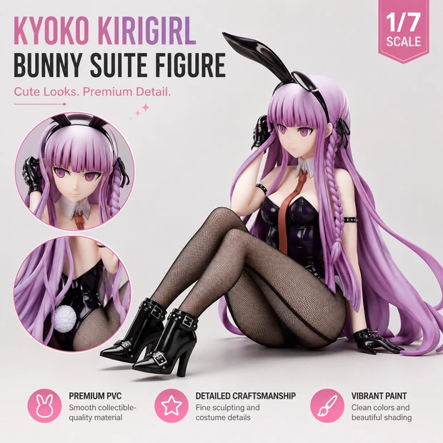 ADP 1/7 Trigger Happy Havoc Kyoko Kirigiri Bunny Suit Figurine OH-FG-229
