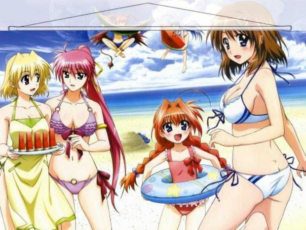 Magical Girl Lyrical Nanoha Japanese Anime Wall Scroll Poster and Banner 14 Anime Dakimakura Pillow Shop