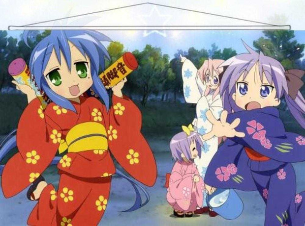 Lucky Star Japanese Anime Wall Scroll Poster and Banner 13 Anime Dakimakura Pillow Shop