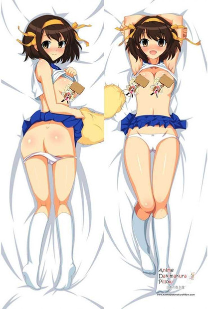 New The Melancholy of Haruhi Suzumiya Anime Dakimakura Japanese Pillow Cover MGF 8132 Anime Dakimakura Pillow Shop