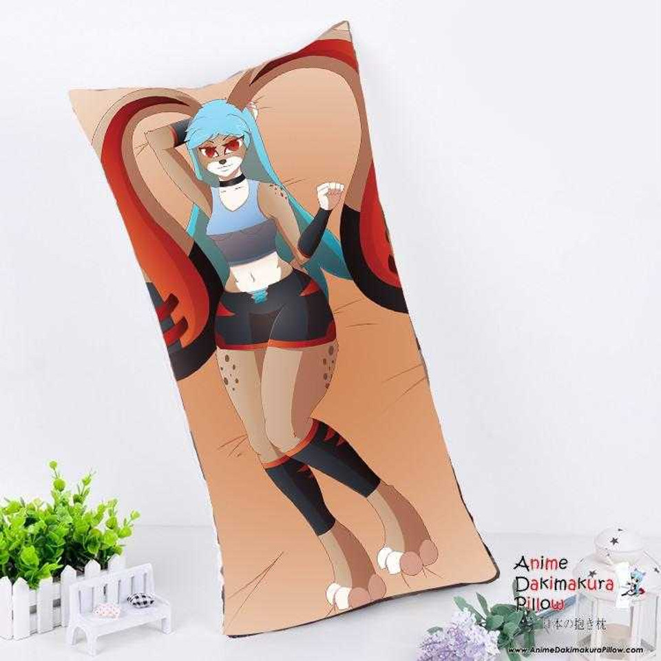 New Custom Made Bunny Eva Anime Dakimakura Rectangle Pillow Cover Custom Designer crimson-exe ADC100 Anime Dakimakura Pillow Shop