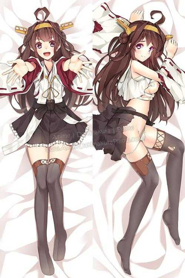 New Kongou - Kantai Collection Anime Dakimakura Japanese Hugging Body Pillow Cover H3128 Anime Dakimakura Pillow Shop