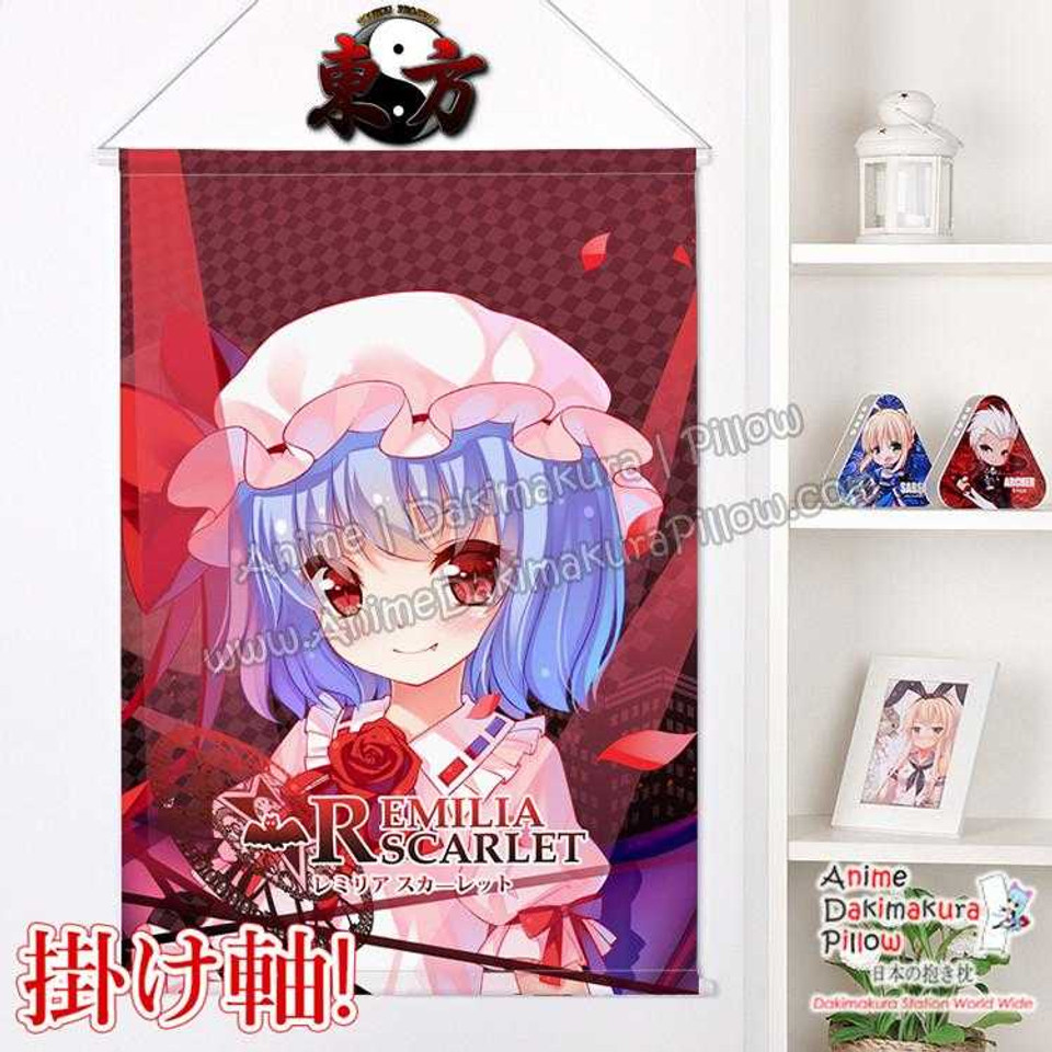 New Touhou Project - Remilia Scarlet Chibi Japanese Anime Wall Scroll Poster and Banner H0370 Anime Dakimakura Pillow Shop