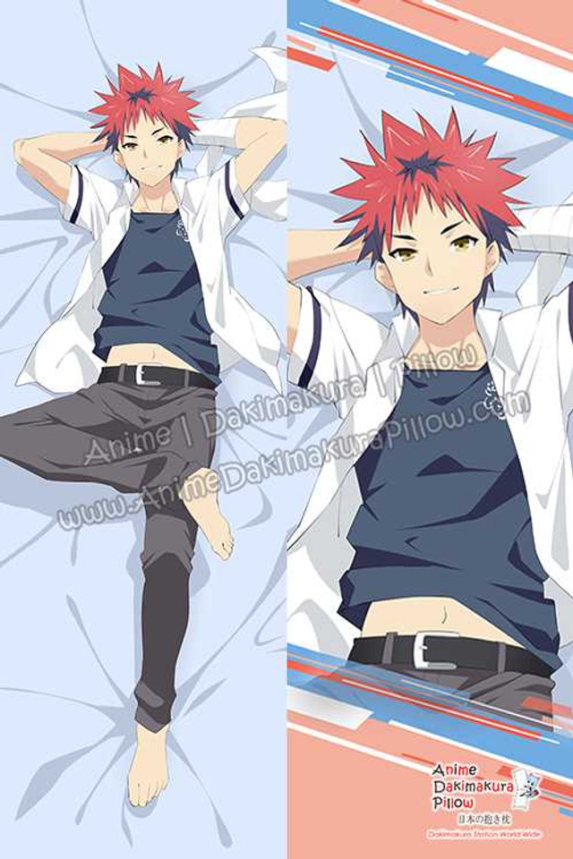 New S?ma Yukihira - Food Wars! Shokugeki no Soma Male Anime Dakimakura Japanese Hugging Body Pillow Cover H3215 Anime Dakimakura Pillow Shop