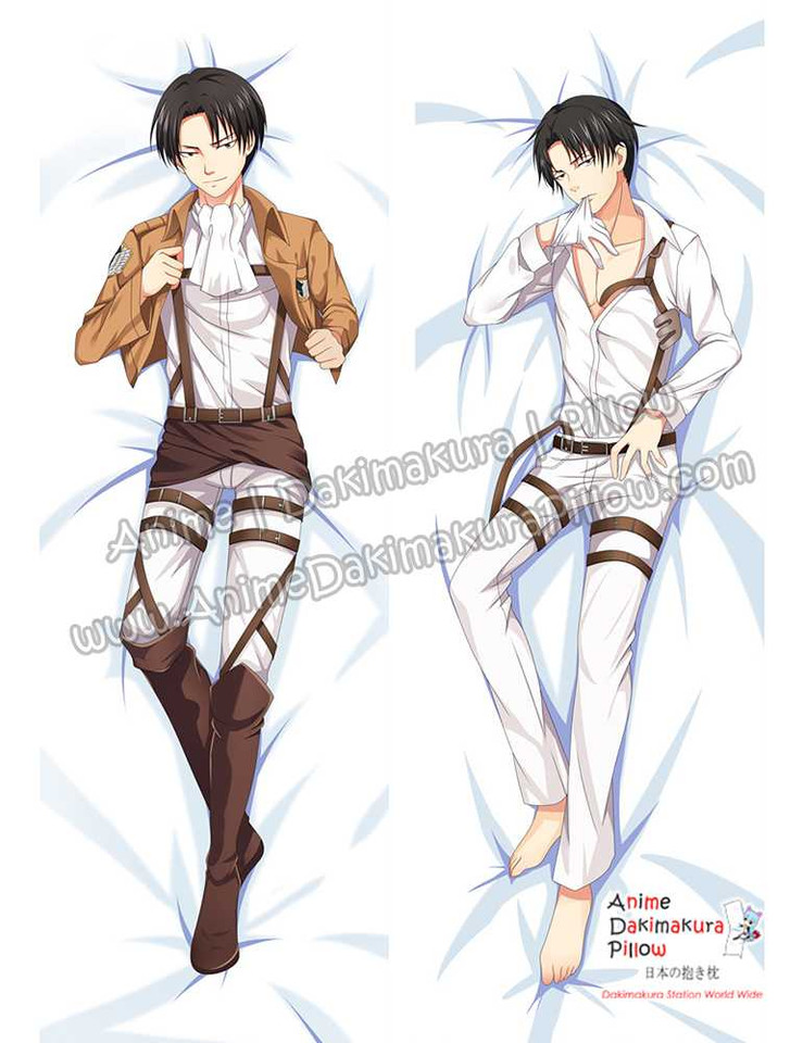New Levi Ackerman - Attack on Titan Male Anime Dakimakura Japanese Hugging Body Pillow Cover ADP72033 Anime Dakimakura Pillow Shop