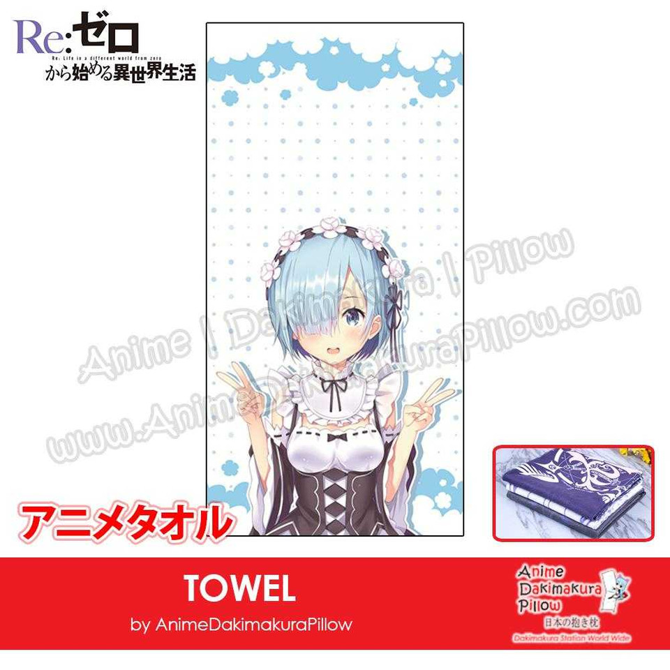 New Rem - Re Zero Japanese Anime Soft Quick-Dry and Highly Absorbent Towel ADP-MJ170070 Anime Dakimakura Pillow Shop