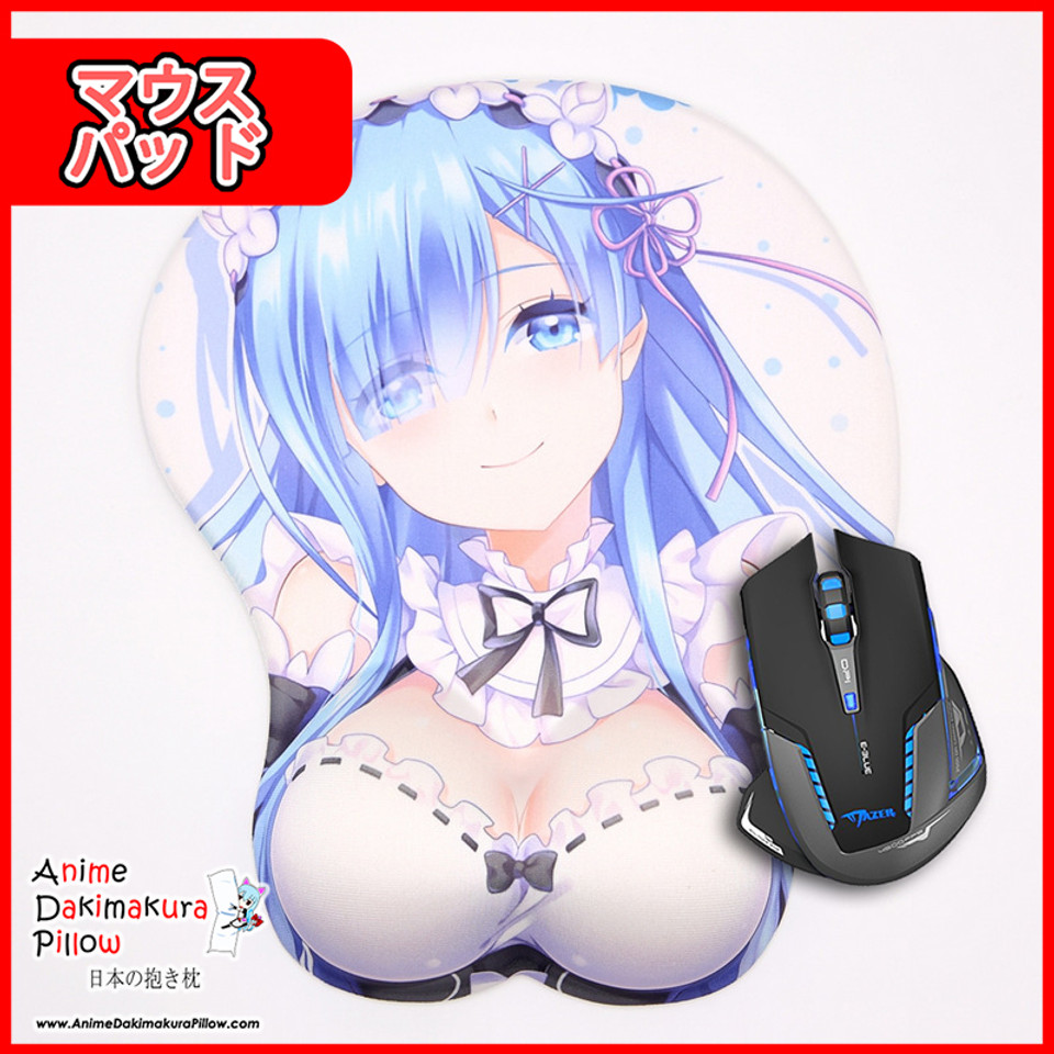 NEW Rem - Re:Zero Anime Trending 3D Mouse Pad Sexy Boobs Wrist Rest Oppai KXP-L2