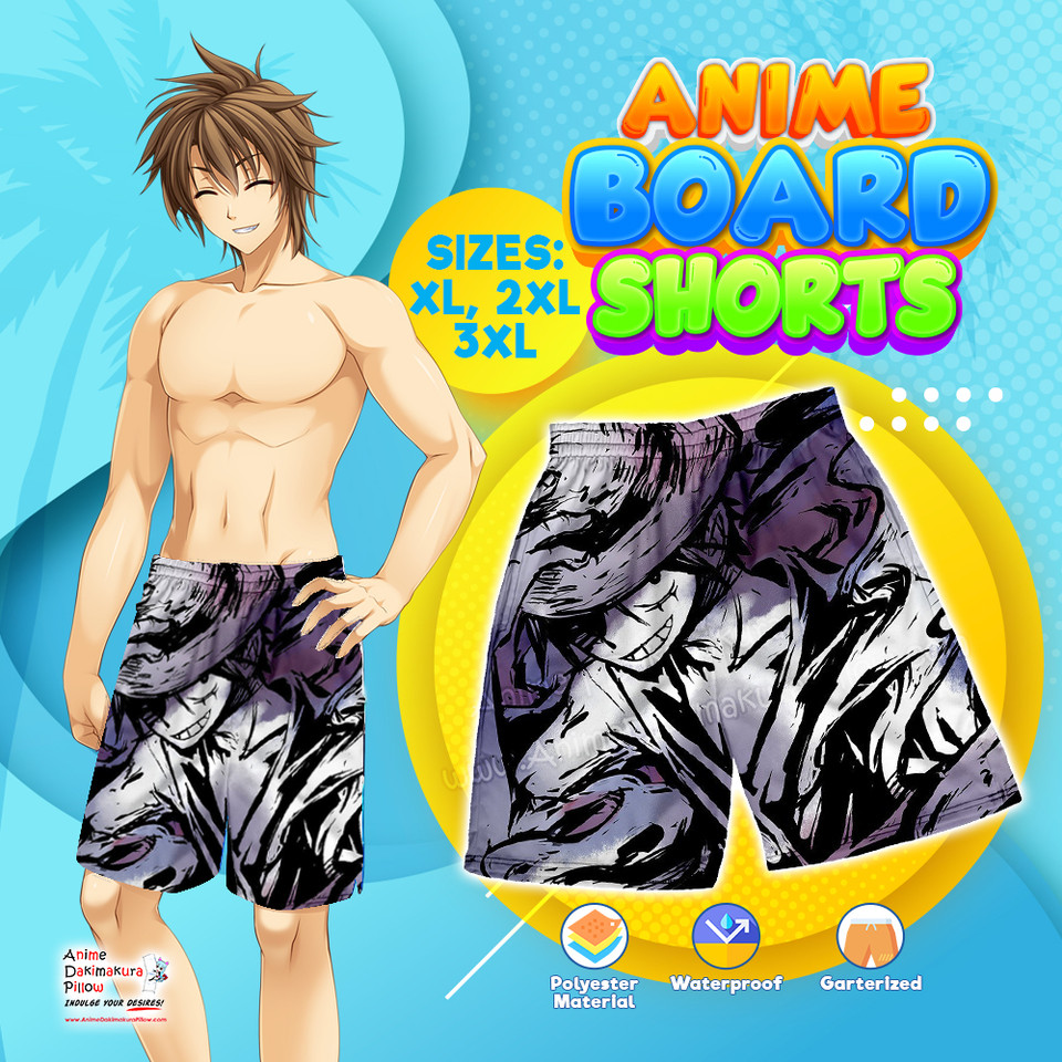 ADP ONE PIECE Monkey D' Luffy Anime Board Shorts ADP-095-02