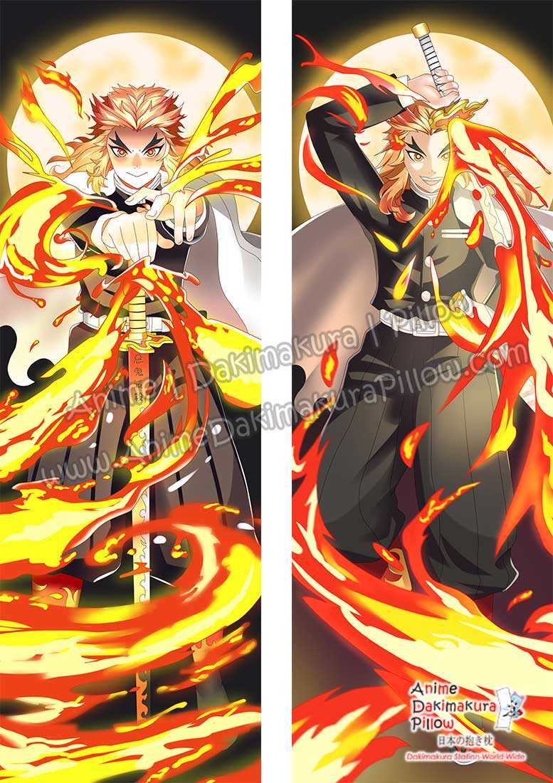 ADP Kyojuro Rengoku Kimetsu no Yaiba Anime Dakimakura Japanese Pillow ...