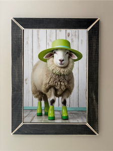 SRB002  "Fleece" Sheep in Rain Boots