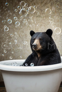 BIT005  "Henry" Bear in Tub