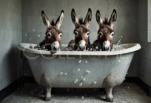 DIT001  Donkeys Chillin' in Tub