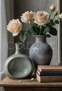 ROS010 Roses in Ceramic Vase