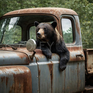 BEAR003 "Jeffrey" Bear Taking a Drive