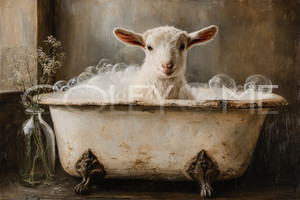 GOATT003 "Opal" Goat Chillin' in Tub