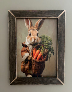 RAB004 "Copper" Rabbit Carrying A Full Bag Of Carrots