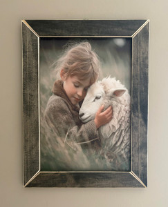 SHEEP001 Girl and Sheep