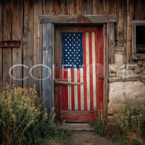AME023 Flag on Barn Door 3