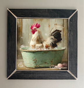 ROOST002  "Hank" Rooster in Tub