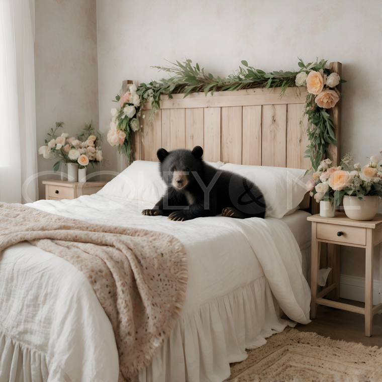 BIB003  "Hazel" Baby Bear in Bed