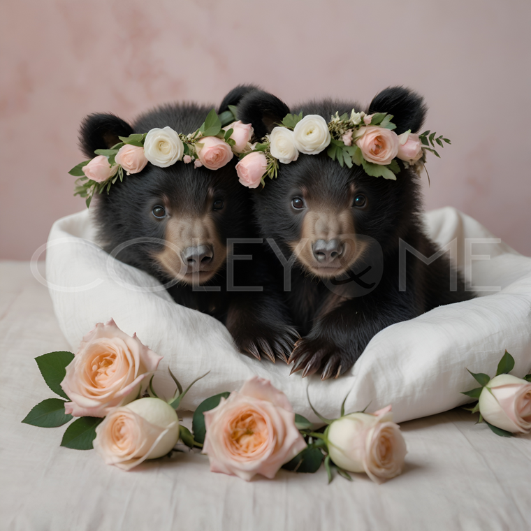 BIB007  Two Baby Bears Wrapped up in a Comforter