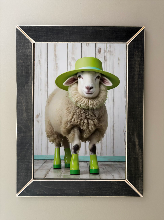 SRB002  "Fleece" Sheep in Rain Boots