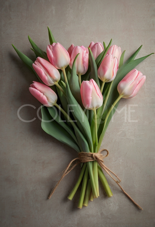 TUL001 Bouquet of Pink Tulips