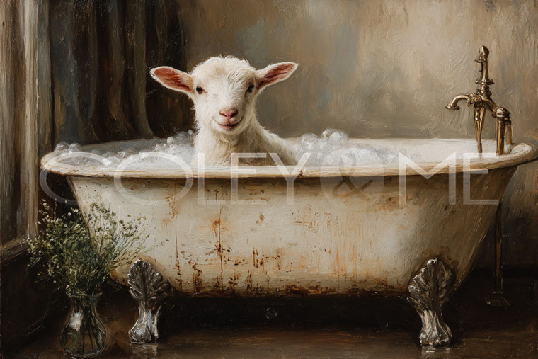 GOATT004 "Paisley" Goat Chillin' in Tub