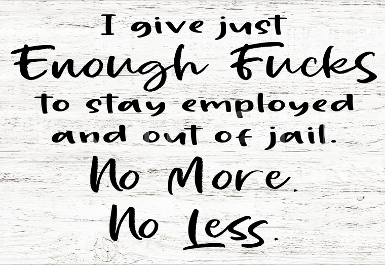 SAY055 Just Enough Fucks