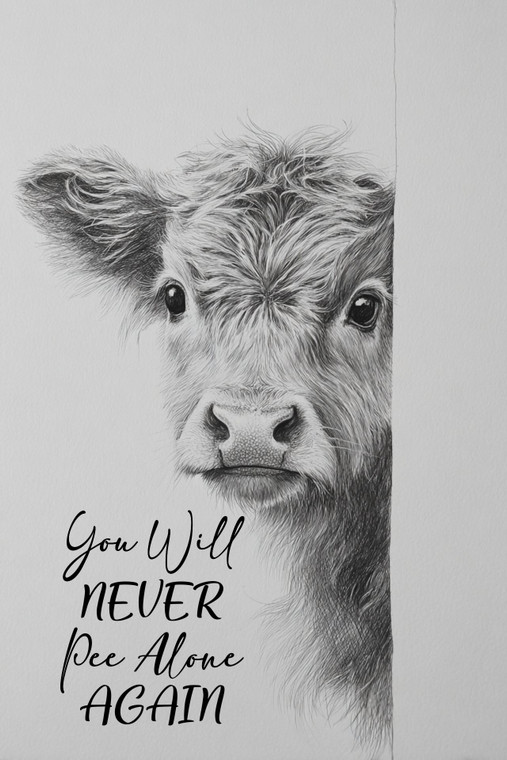 CPEE001 "Hazel" Highland Cow Never Pee Again