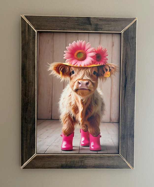 HCBT001 "Matilda" Highland Cow In Boots
