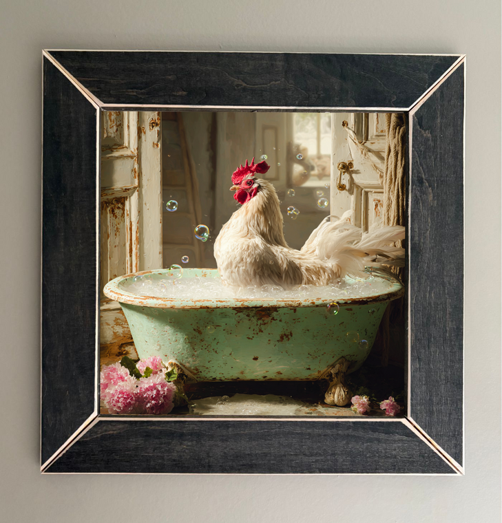 ROOST001 "Rambo" Rooster in Tub