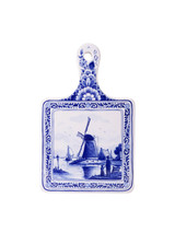 Cheese Plate - Windmill - Delft blue - 29 cm