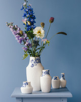 Vaas nr.2 Blauw Bloesem - Porselein - 10 cm Vaas nr.2 Blauw Bloesem - Porselein - 10 cm