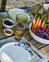 Schaal Blauw Bloesem - Porselein Schaal Blauw Bloesem - Porselein