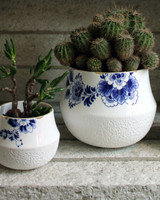 Bloempot Blauw Bloesem - Porselein Bloempot Blauw Bloesem - Porselein