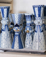 Candleholder Foudamour - Vicky Lee - Hand-painted - 23 cm