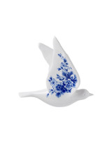 Wandvogel 1 - Keramiek - Delfts blauw - 15 cm