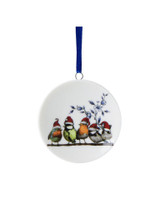 Kerstornament Bosvogels - Keramiek - 6 cm