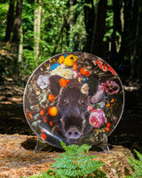 Wall Plate Veluwe Animals Wild Boar - Ceramic - 26 cm