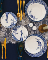 Breakfast Plate Paauw Blauw - Porcelain - 19 cm