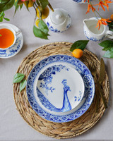 Breakfast Plate Paauw Blauw - Porcelain - 19 cm