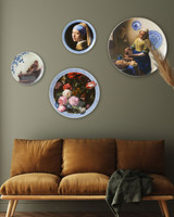 Keramisch wandborden Meesterschilders met Delfts blauwe twist Keramisch wandborden Meesterschilders met Delfts blauwe twist