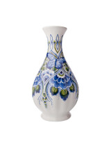Vase Nature Design - Ribbed - Hand-painted - 23 cm