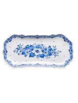 Handbeschilderde cakeschaal (28 cm) met bloemmotief uit de Schulprand collectie