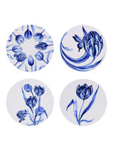 Coasters Cheerful Tulips - Round - Ceramic - Set of 4