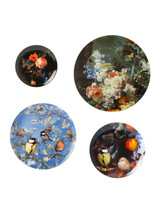 Wandborden set Bloemenpracht - Keramiek - set van 4 Wandborden set Bloemenpracht - Keramiek - set van 4