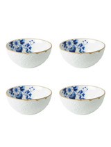 Yoghurt Bowl Blauw Bloesem - Porcelain - 175 ml - Set of 4